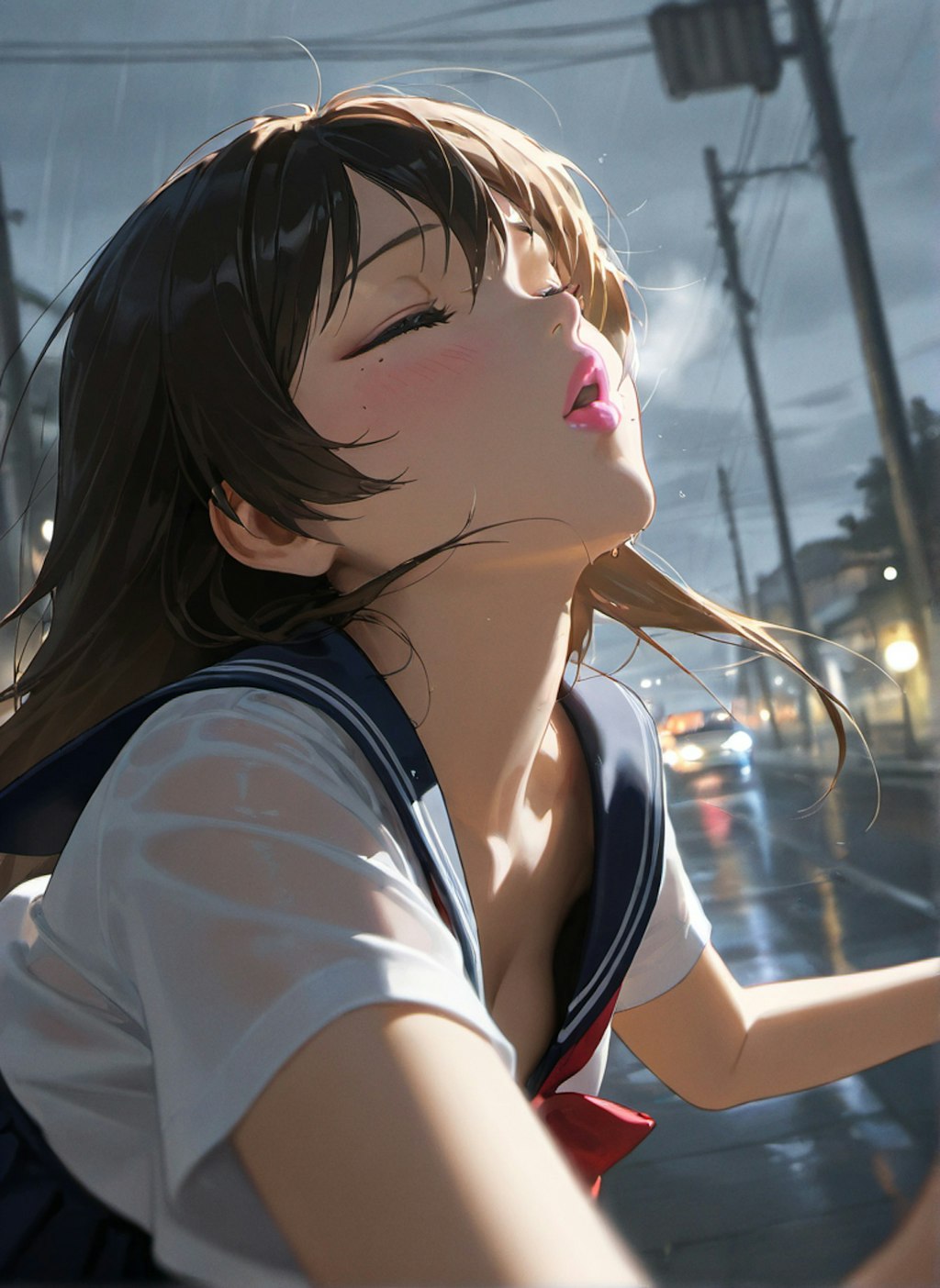 雨の日キス顔選手権