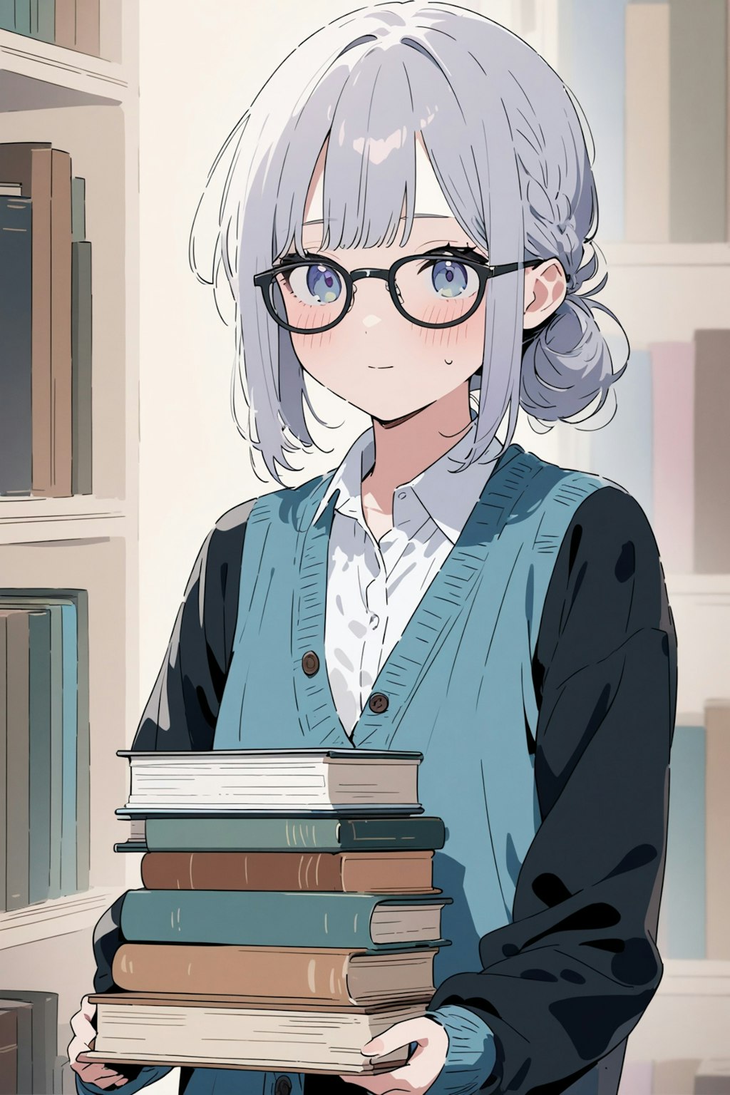 図書委員の望月栞奈ちゃん