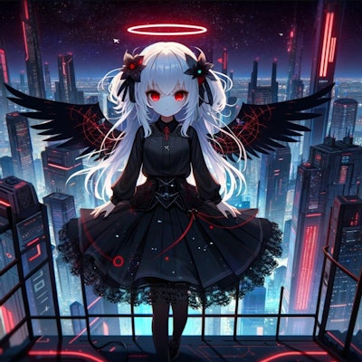Neon Seraph in the Cyber Skies | ネオンの熾天使