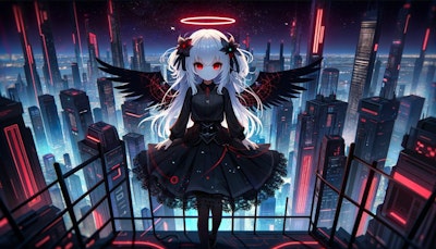 Neon Seraph in the Cyber Skies | ネオンの熾天使