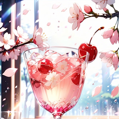 桜カクテル(チェリー酒)