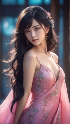 桜色ドレス