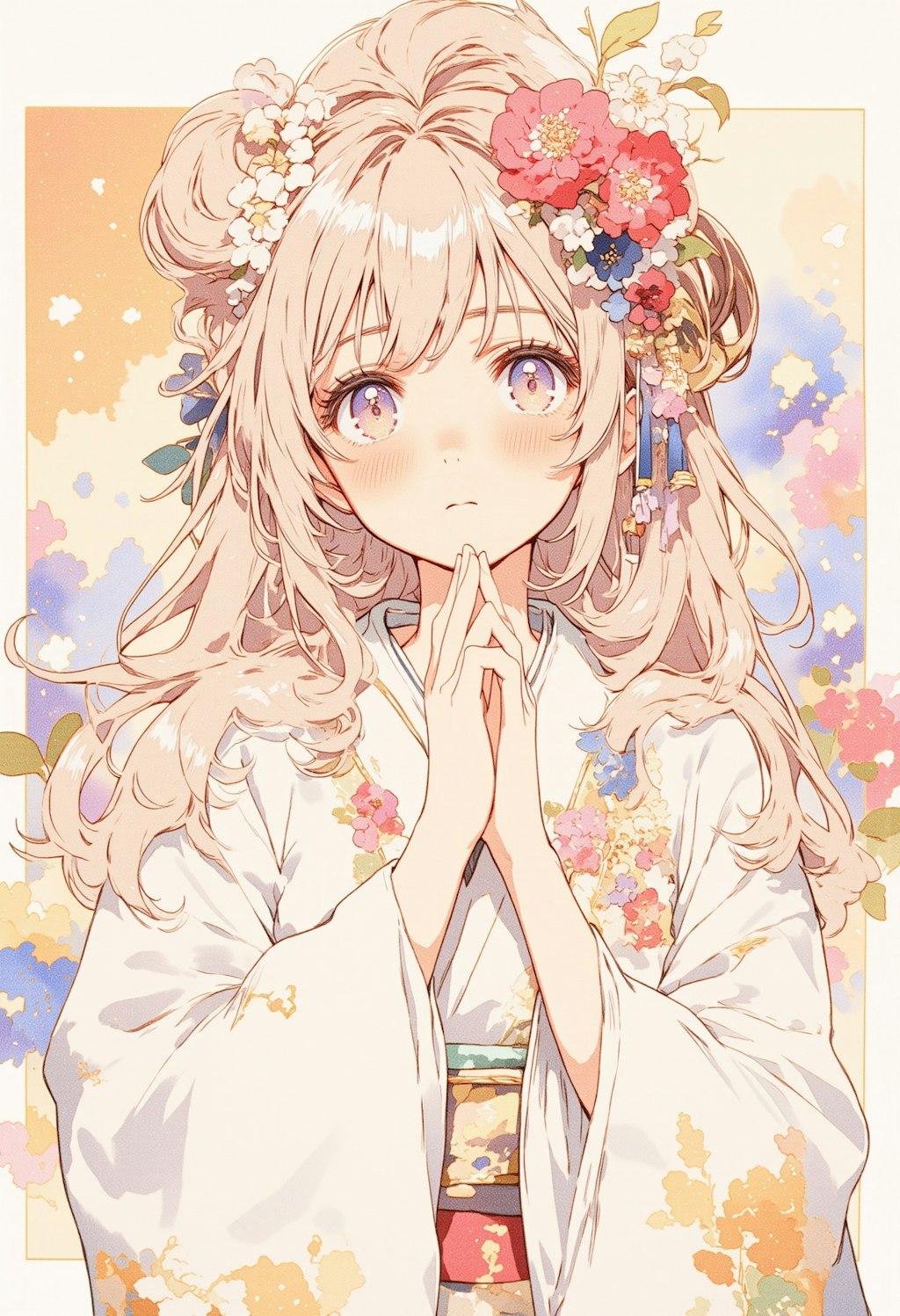 頬を赤くしている女の子 2