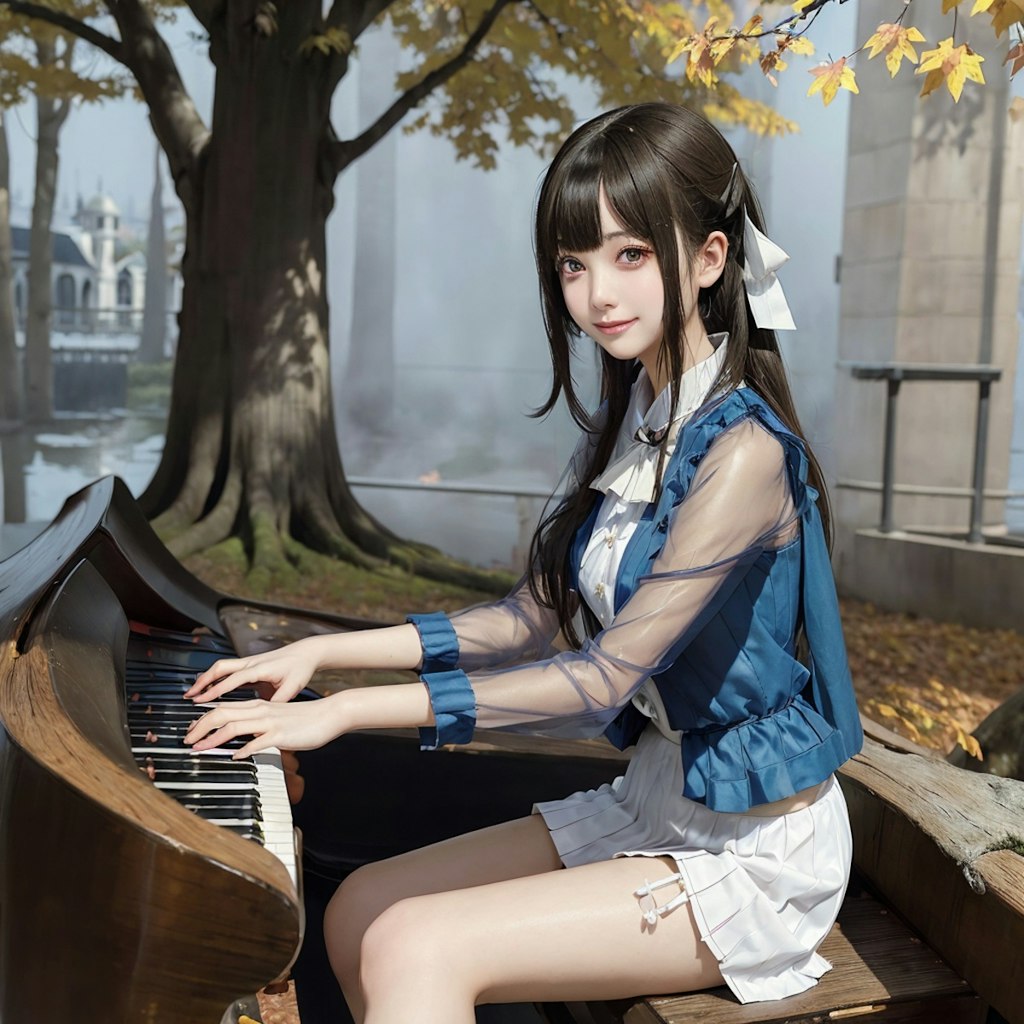 森のピアノ8（Forest of Autumn Leaves）