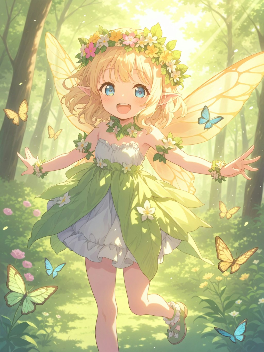 forest sunlight fairy