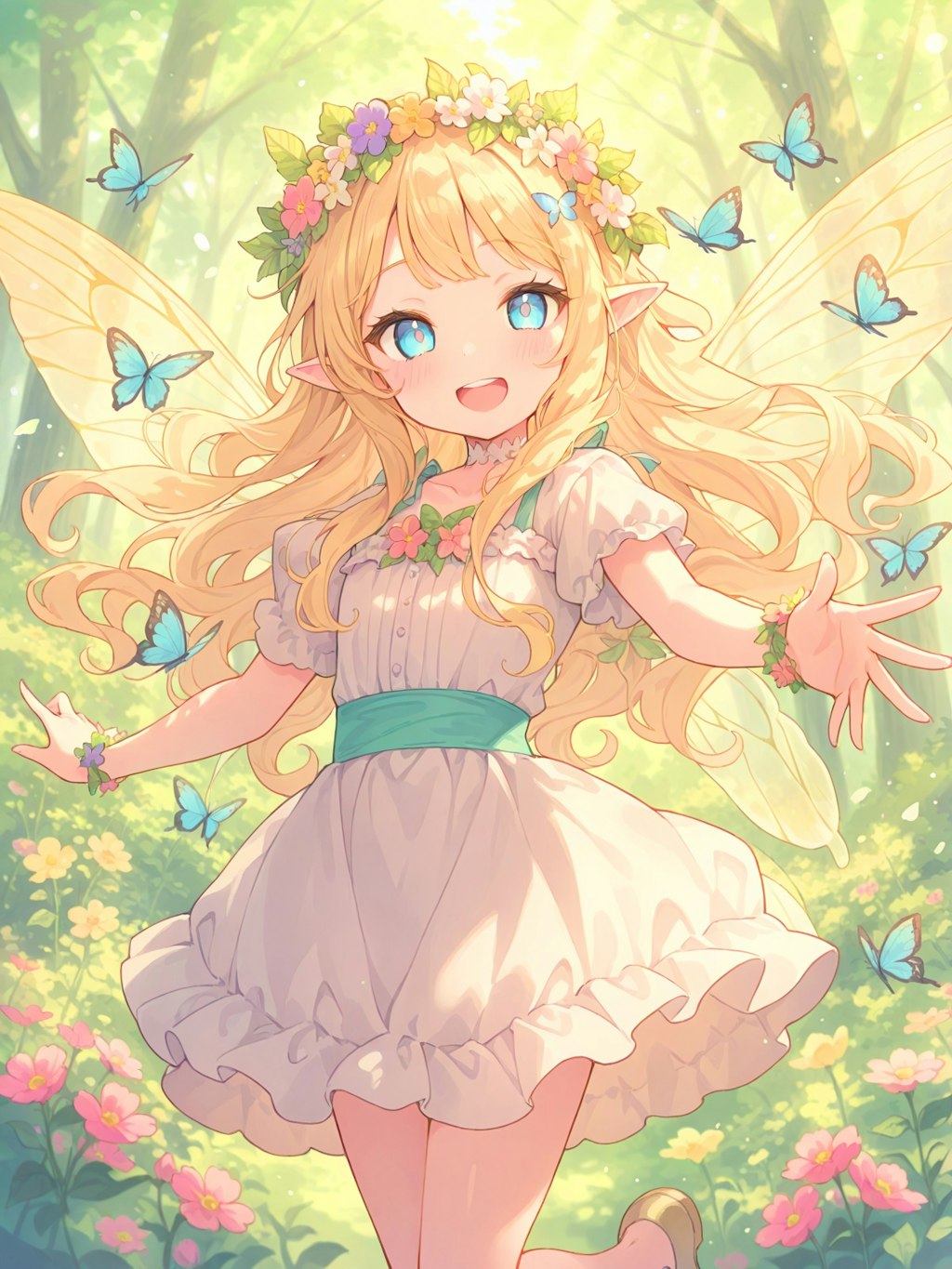 forest sunlight fairy