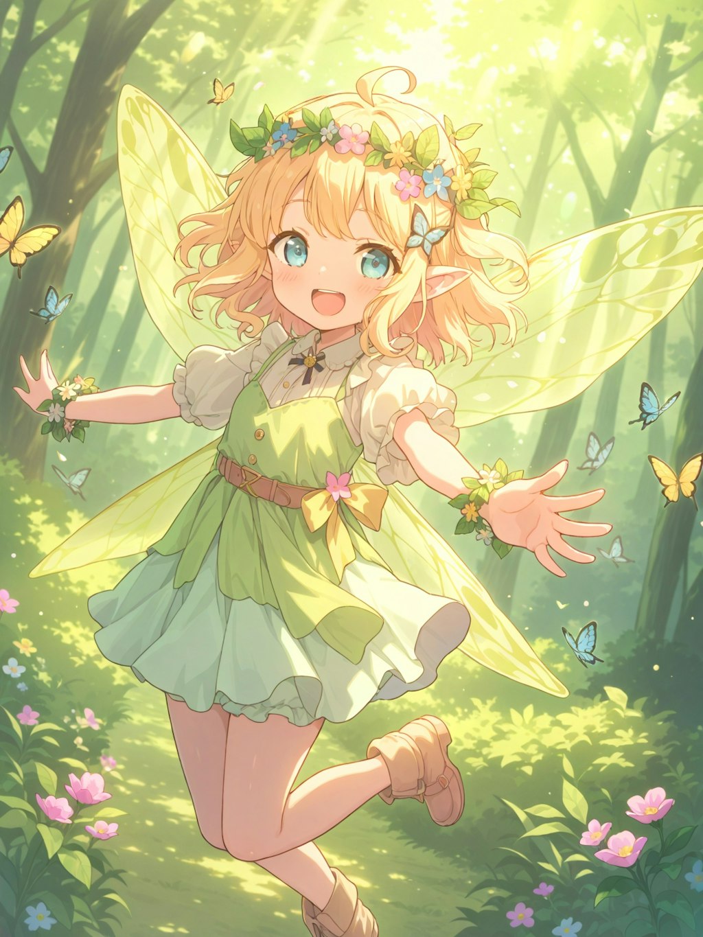 forest sunlight fairy