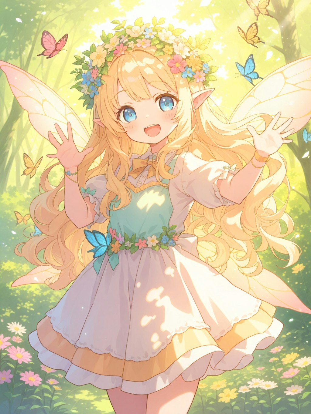 forest sunlight fairy