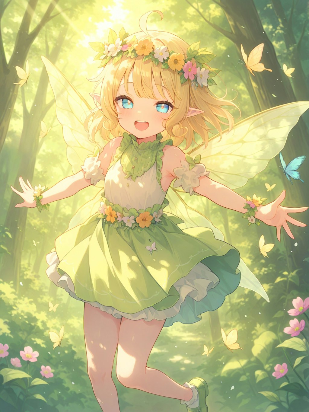 forest sunlight fairy