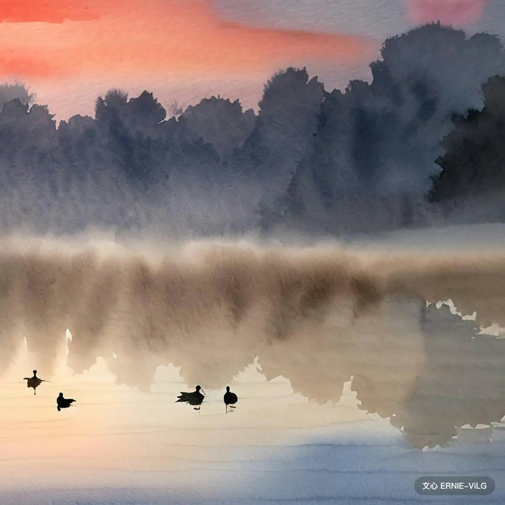 Chickens or ducks above the cloud