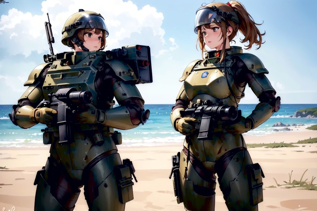 妄想軍女性兵士 3