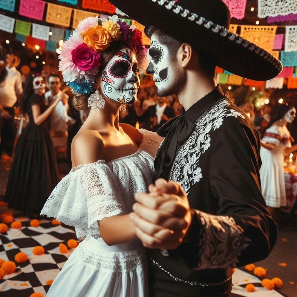 死者の日を祝うメキシコ市民