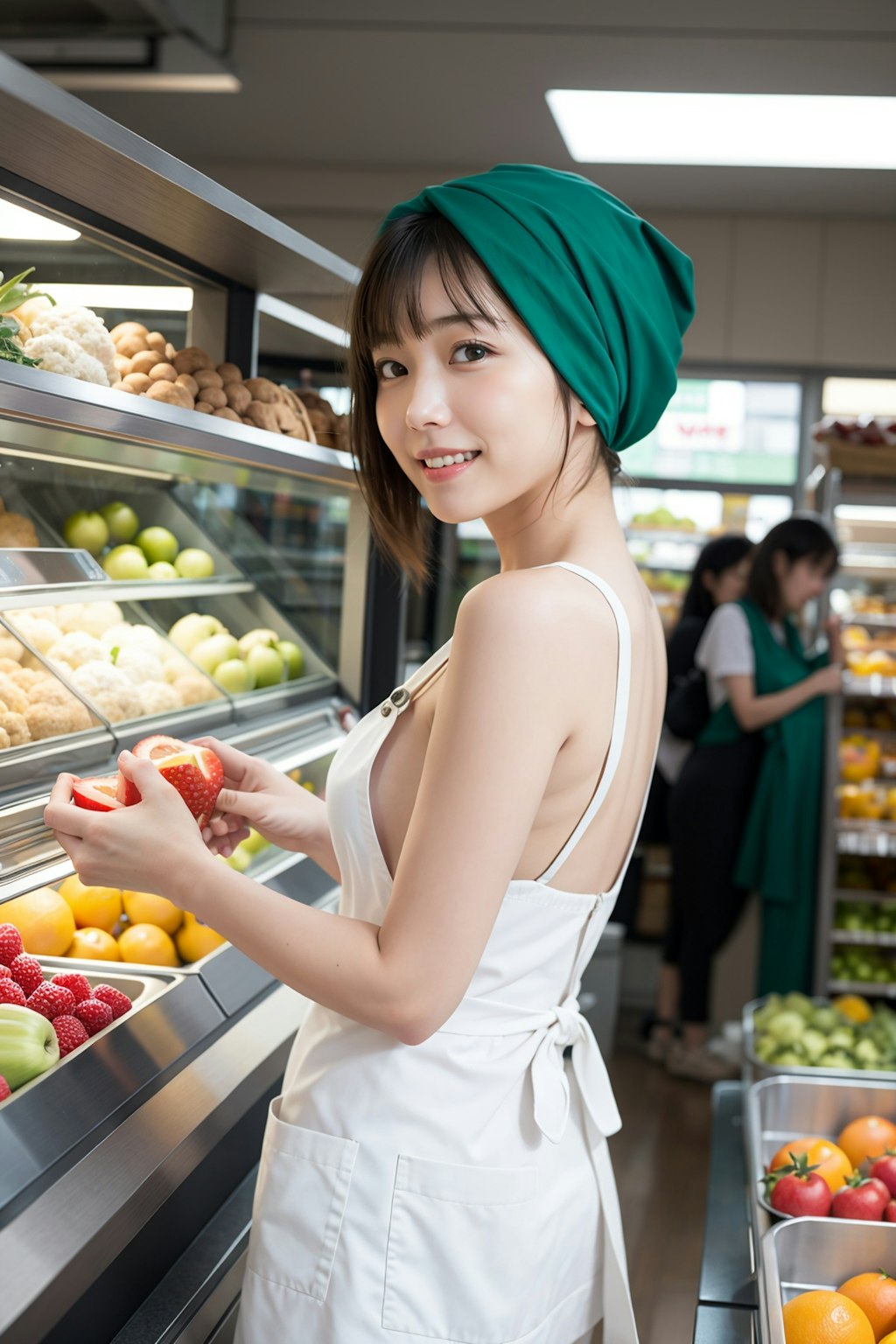 食品売り場の店員