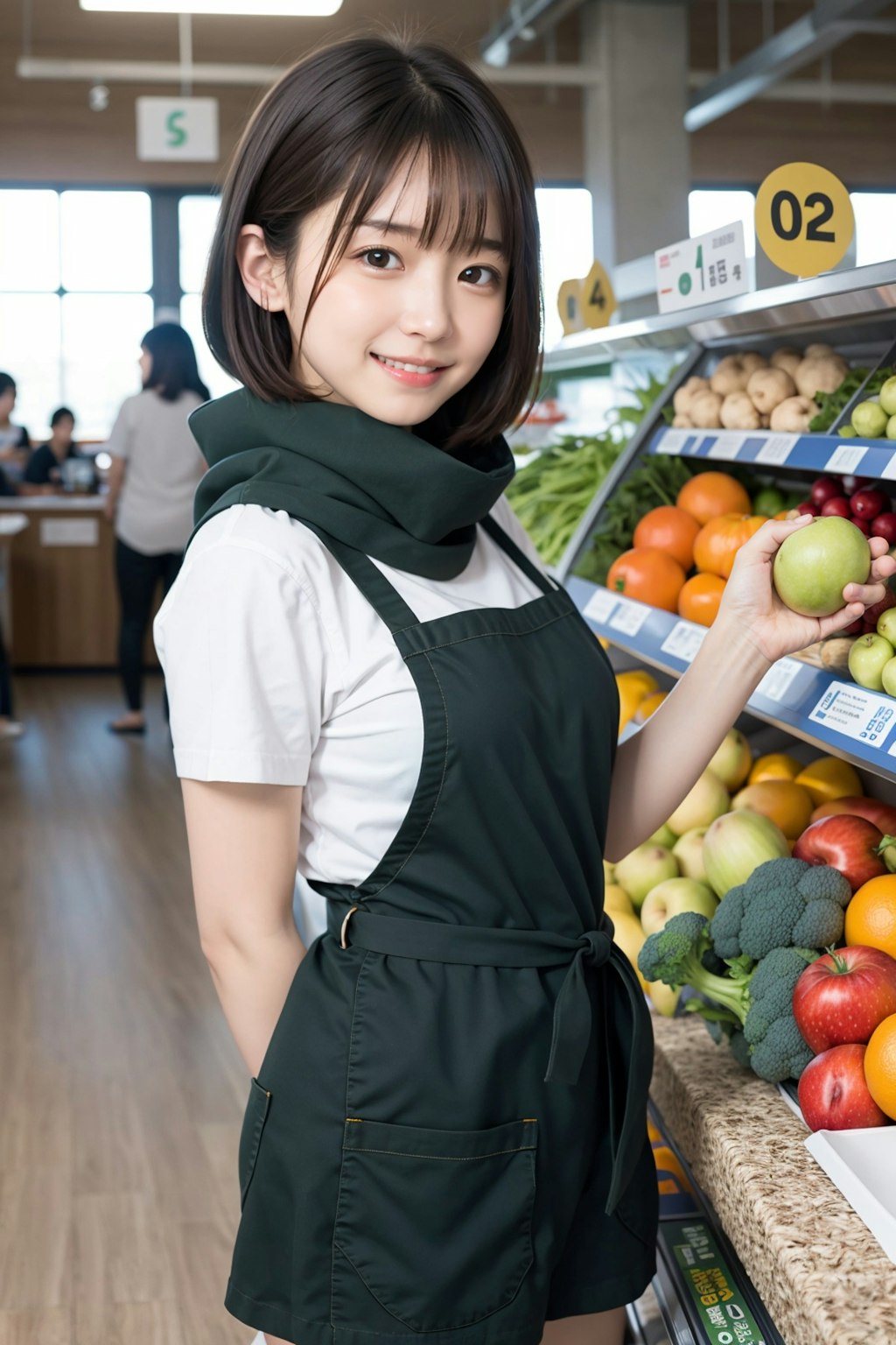 食品売り場の店員