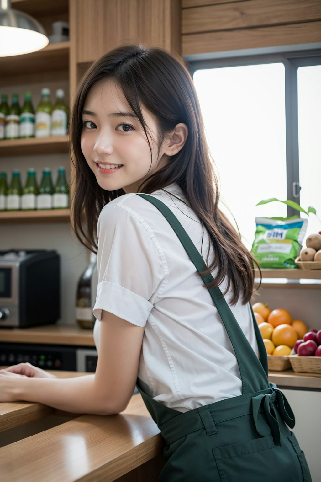 食品売り場の店員
