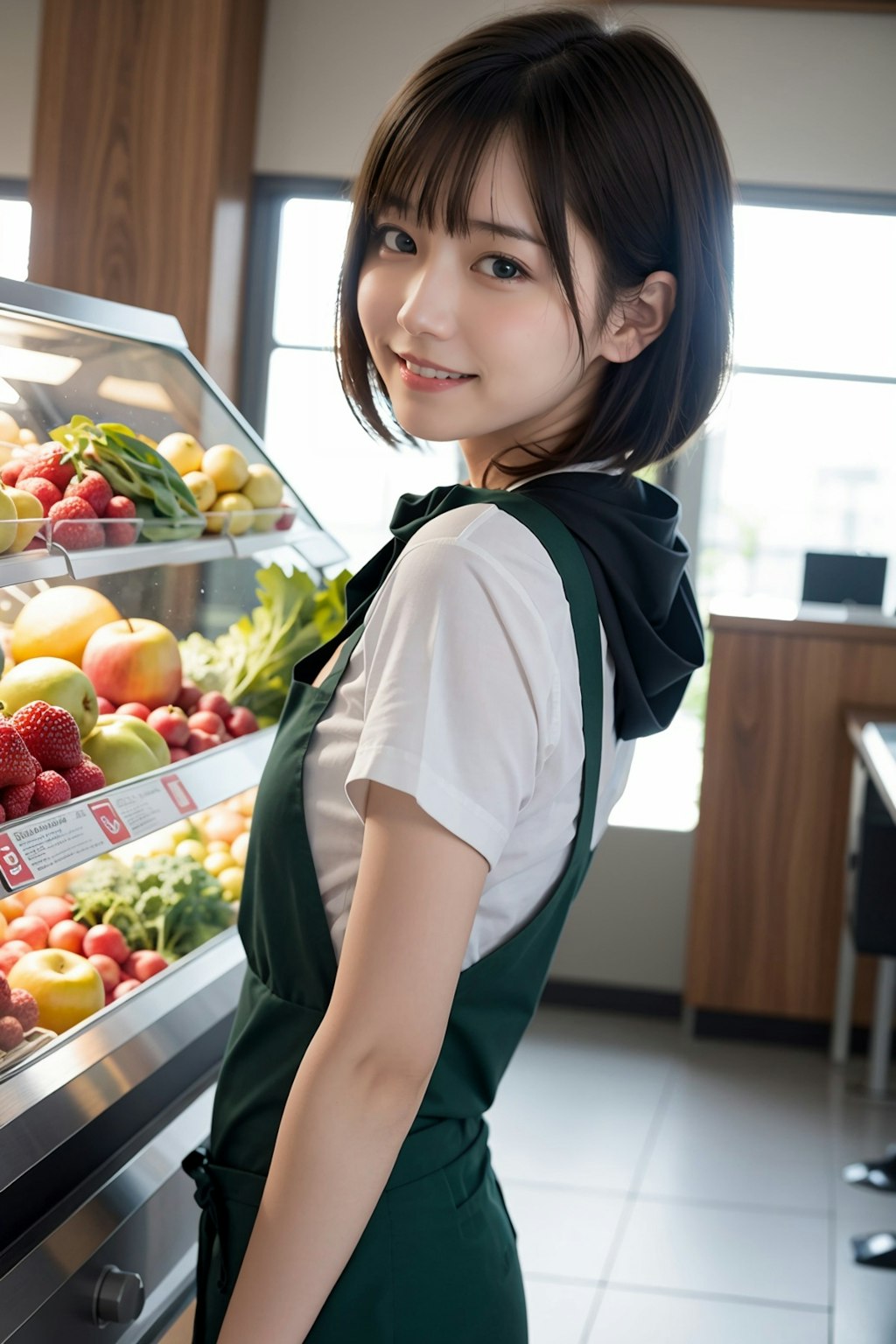 食品売り場の店員