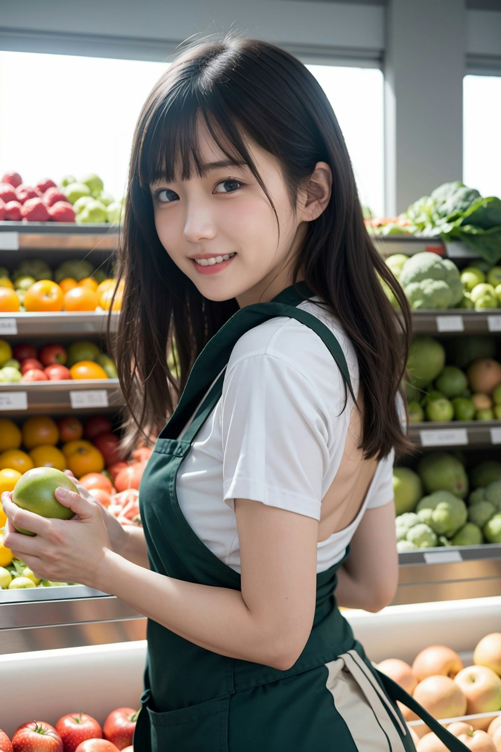 食品売り場の店員