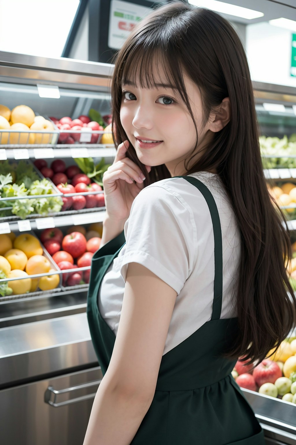 食品売り場の店員