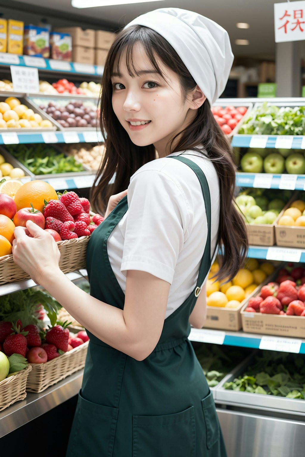 食品売り場の店員