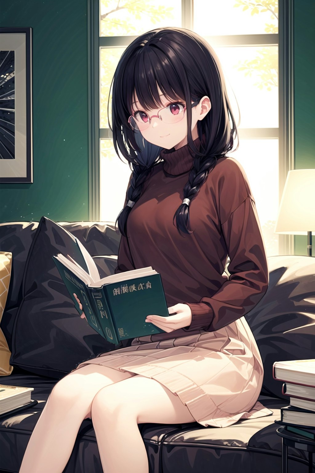 読書中