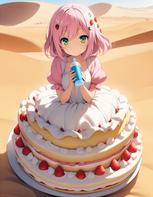 ケーキ……水………