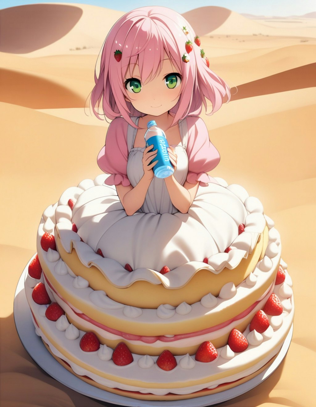 ケーキ……水………