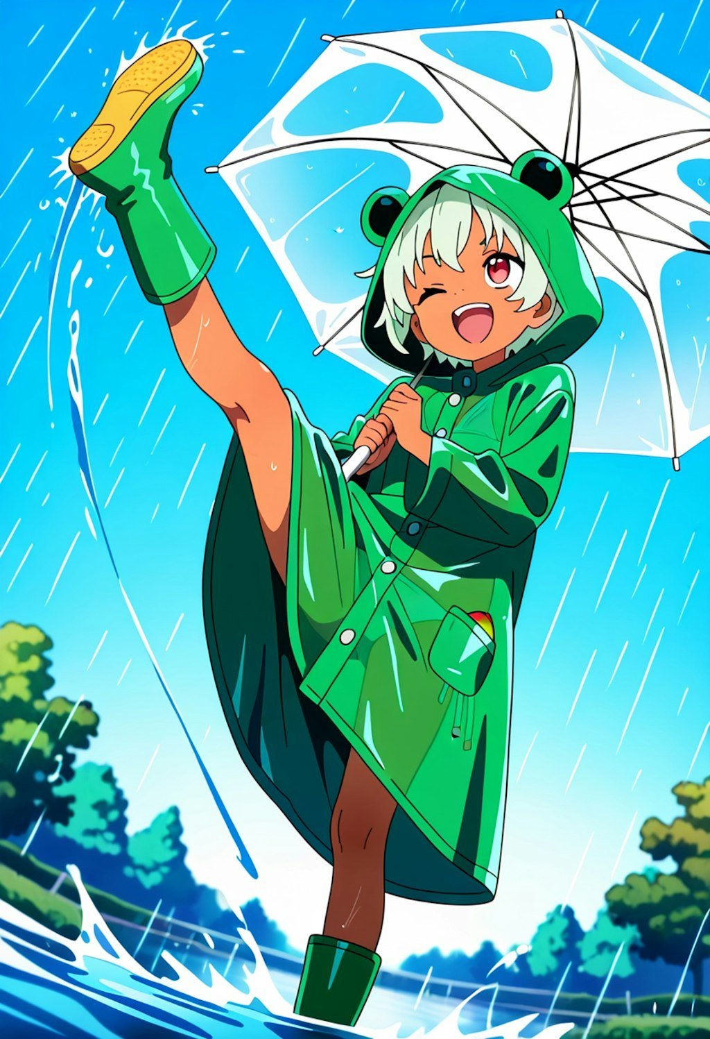 天気雨 case.カエル