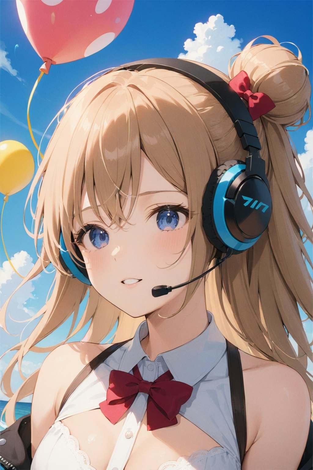 １単語だけプロンプトに挑戦。　headset