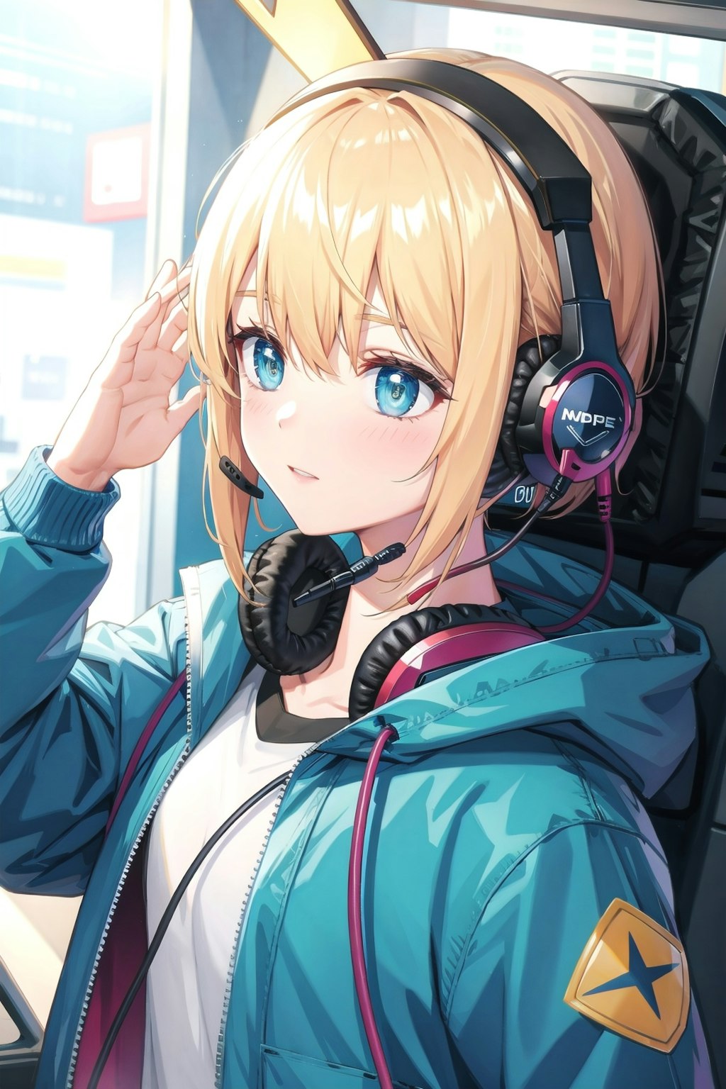 １単語だけプロンプトに挑戦。　headset