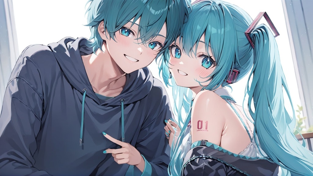 miku X mikuo