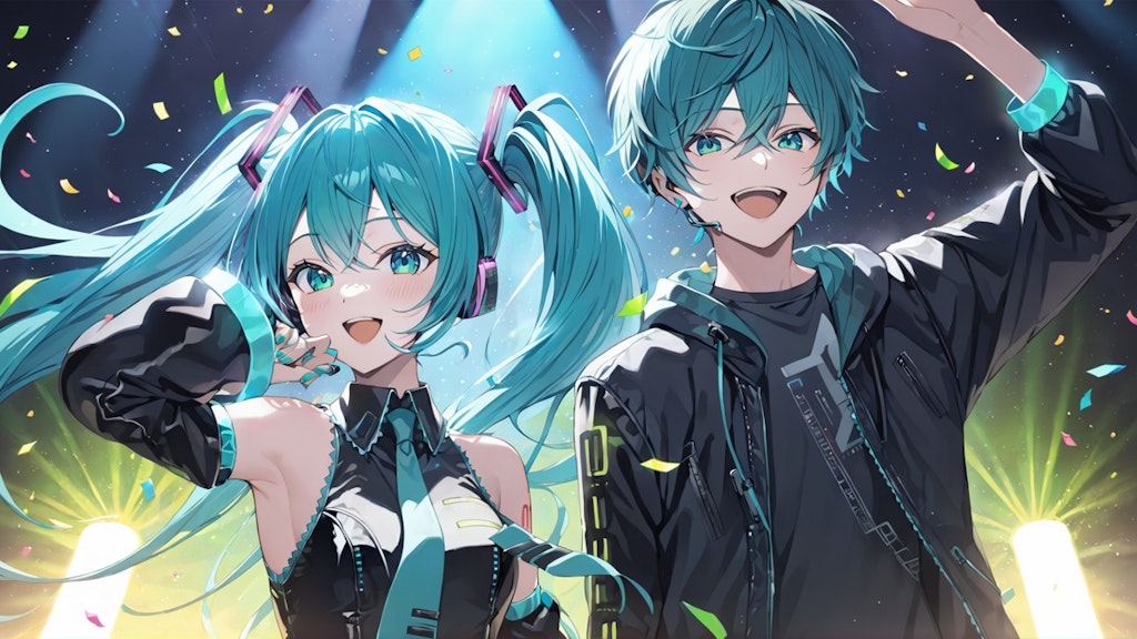 miku X mikuo