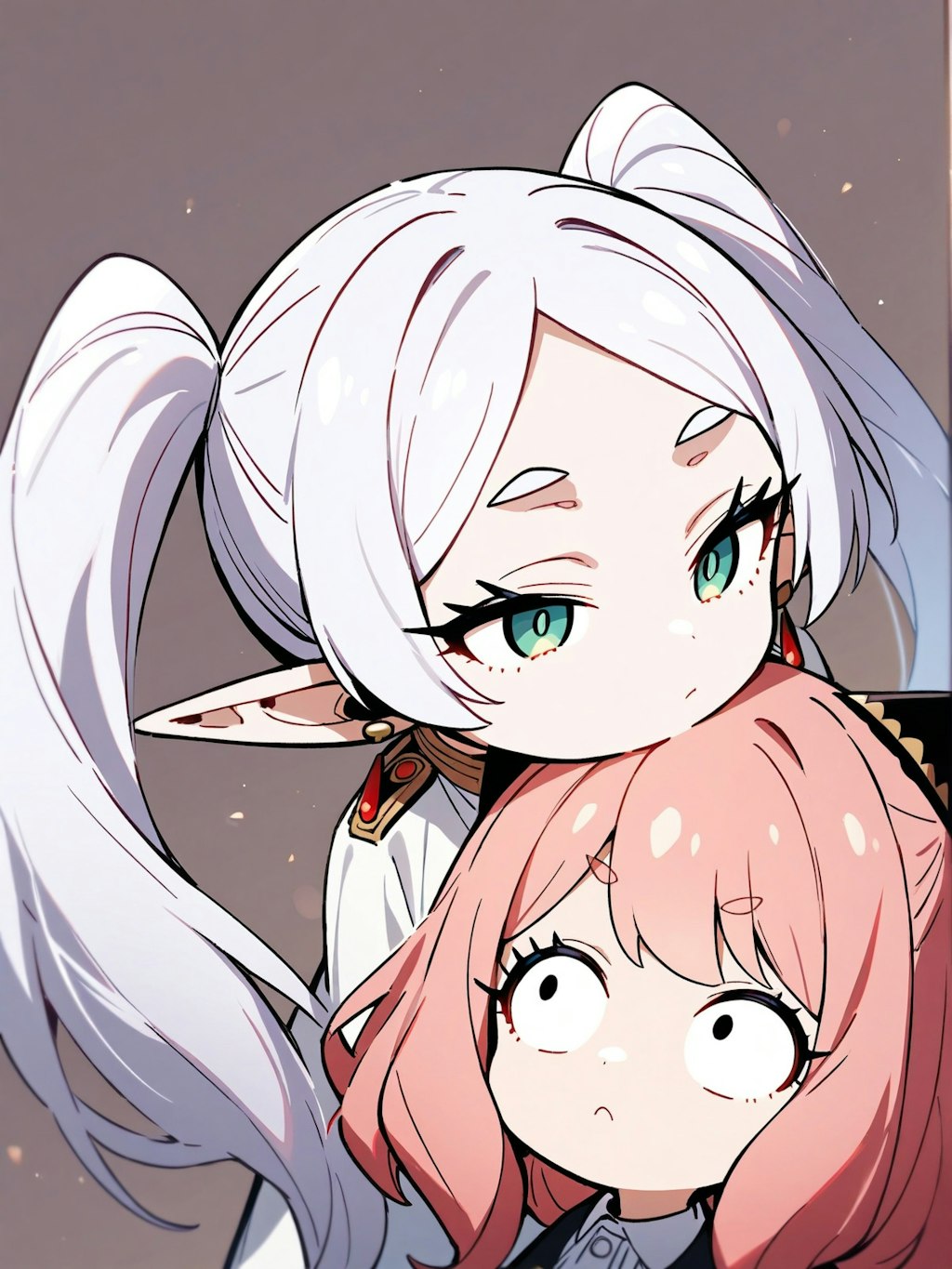 白とピンク