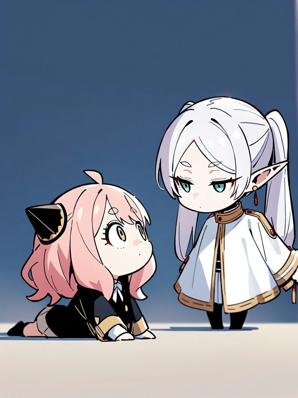 白とピンク