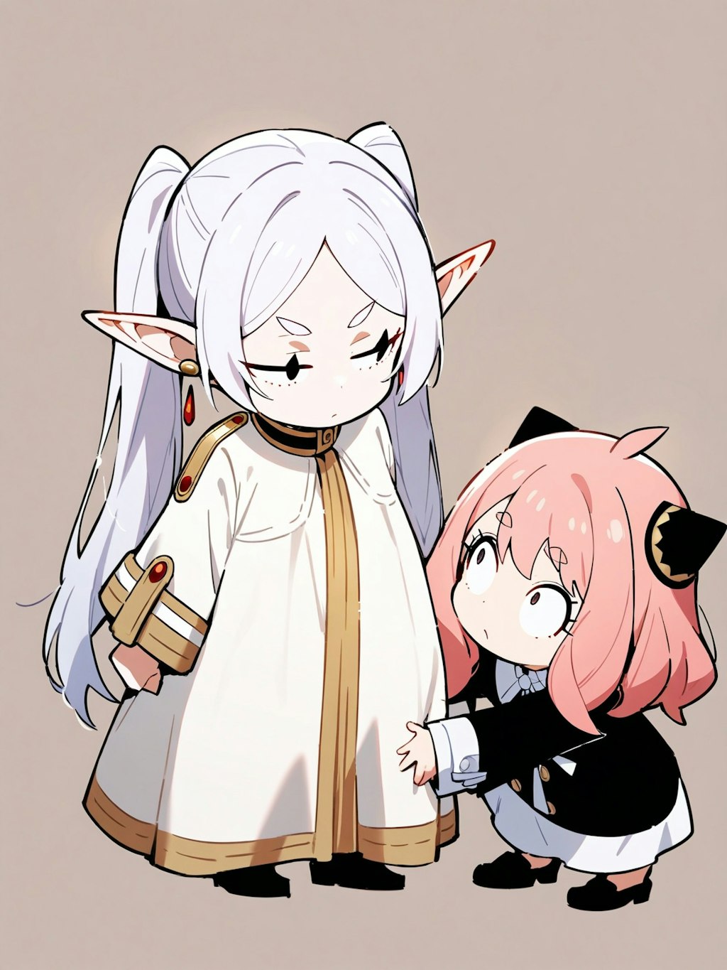 白とピンク