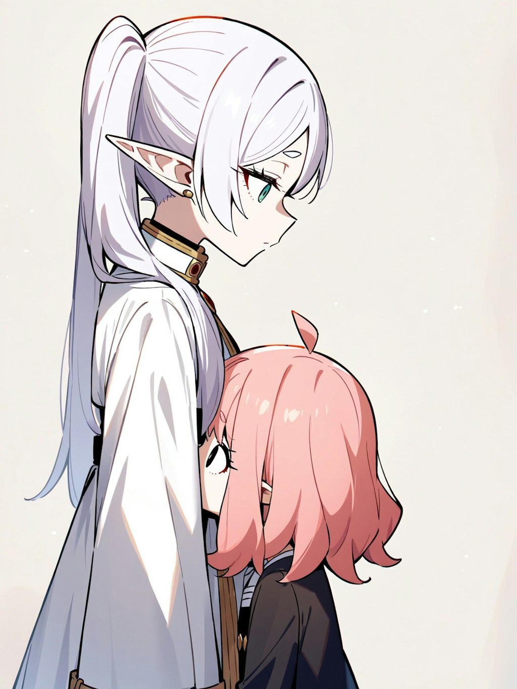 白とピンク