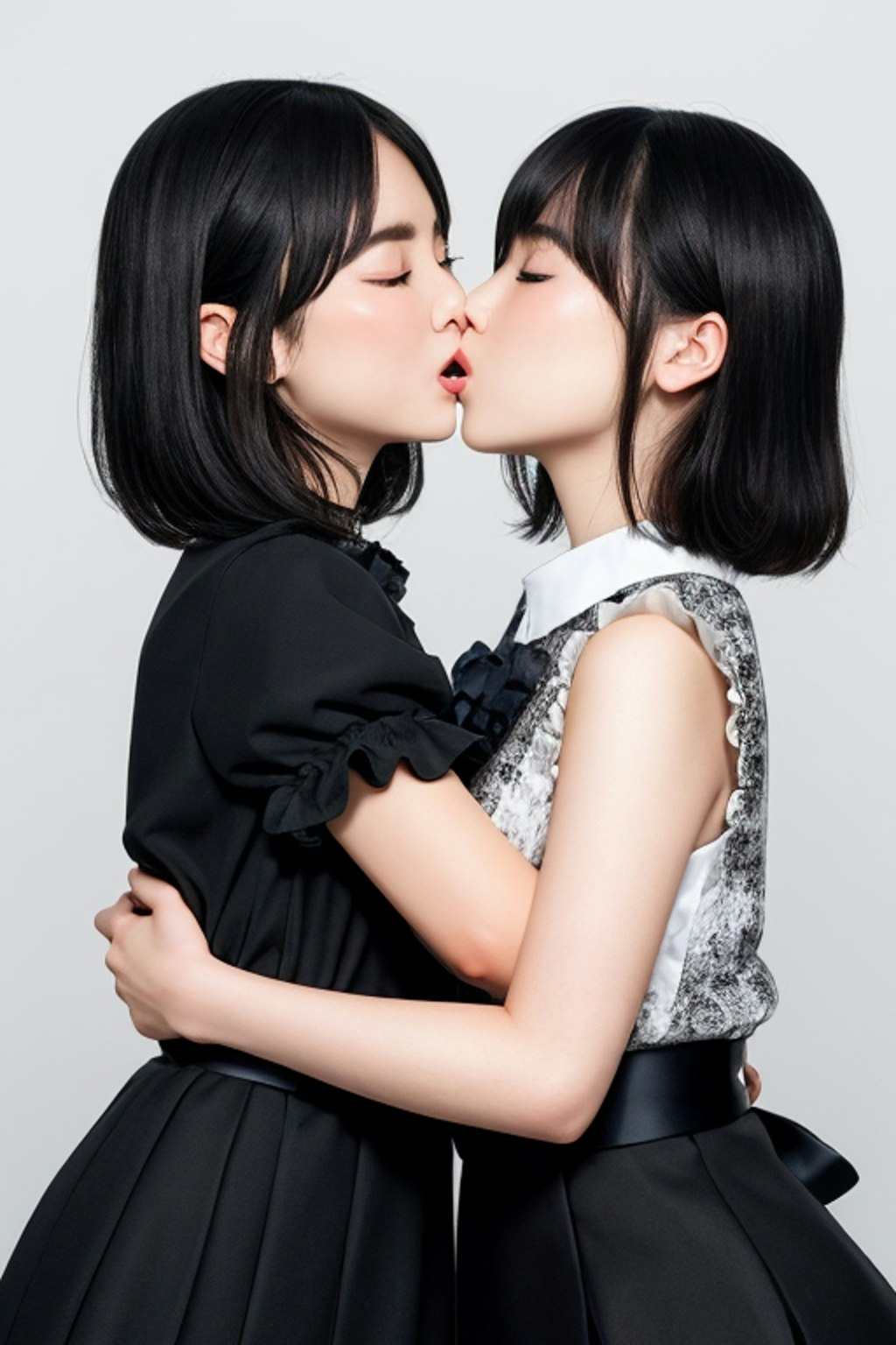 接吻。アイドルとり゙百合