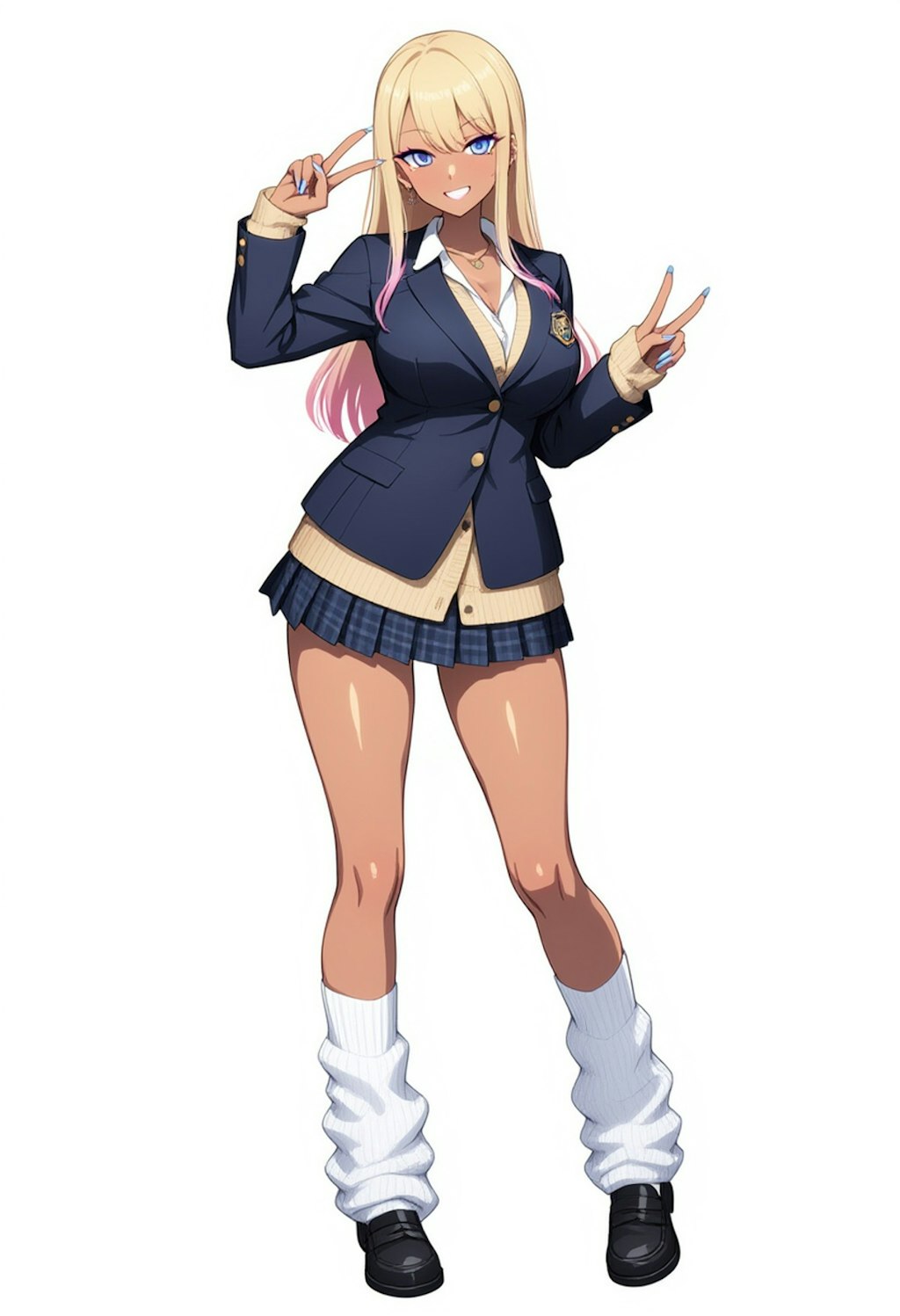 平成のコギャル女子高生のイメージ