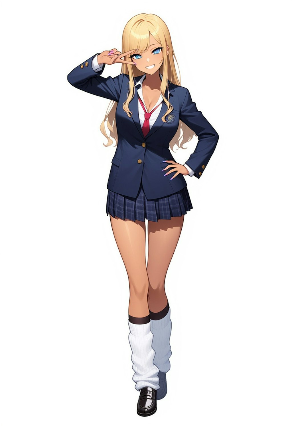 平成のコギャル女子高生のイメージ