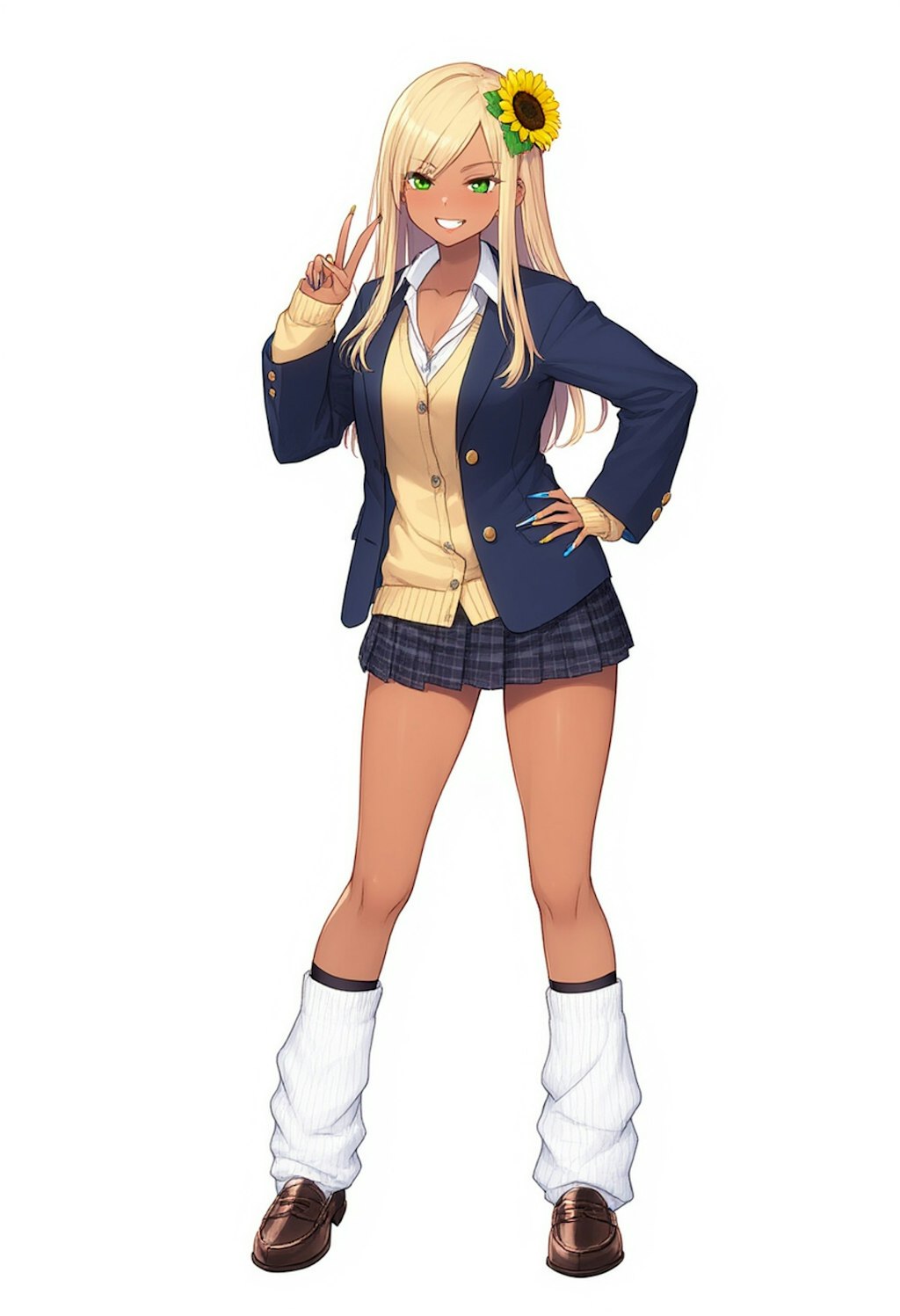 平成のコギャル女子高生のイメージ