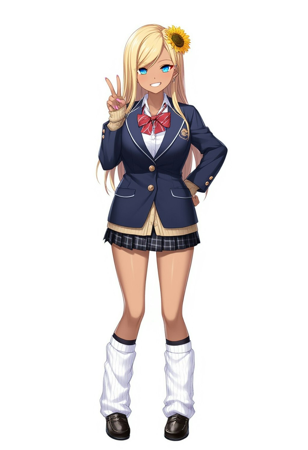 平成のコギャル女子高生のイメージ