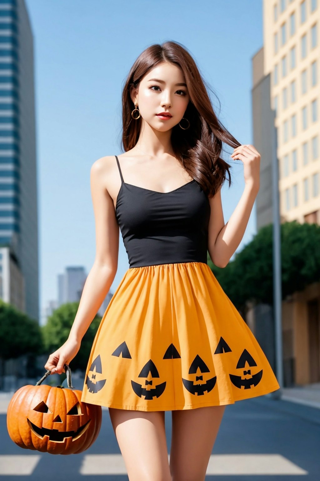 pumpkin　dress