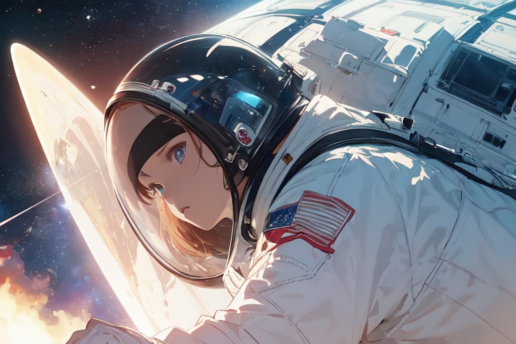 Astronaut ④ | chichi-pui（ちちぷい）AIイラスト専用の投稿サイト