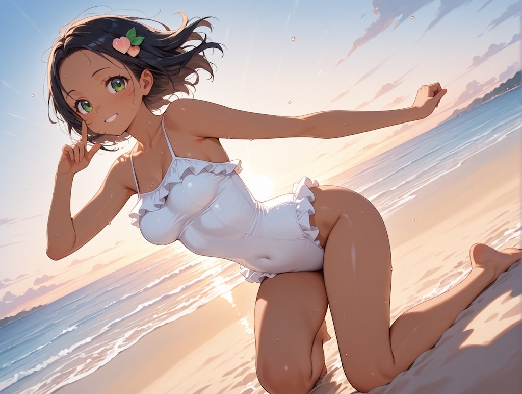 フルーツ娘３と白い水着＃１