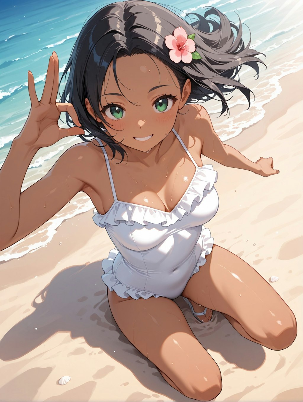 フルーツ娘３と白い水着＃１