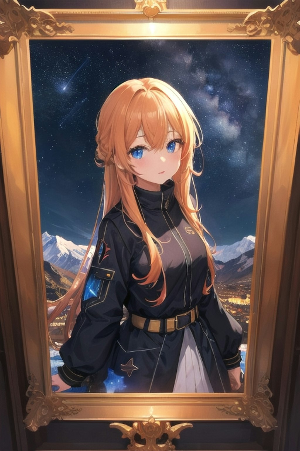 星空と少女