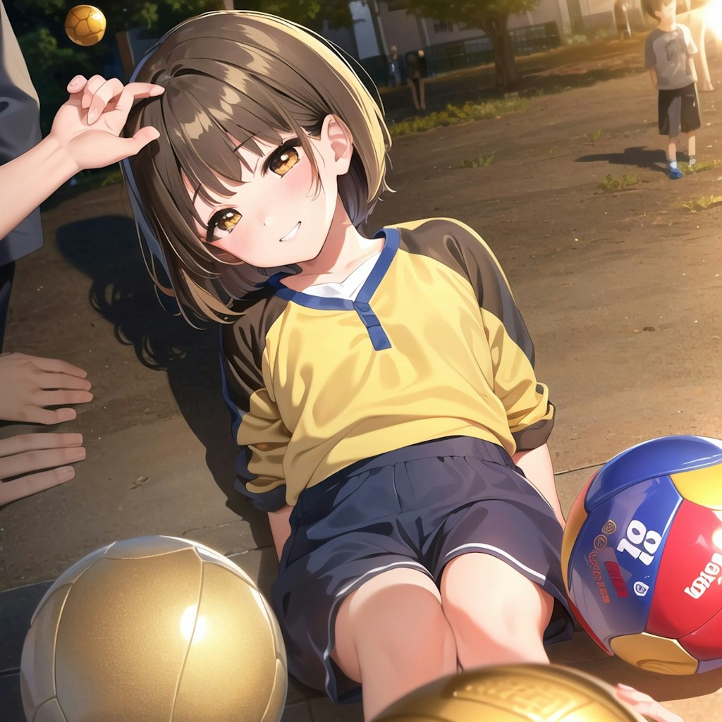 キンタマサッカーのエースストライカーゆりな