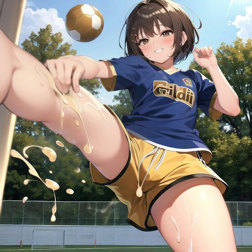 キンタマサッカーのエースストライカーゆりな