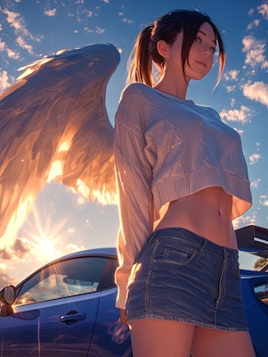 車と天使