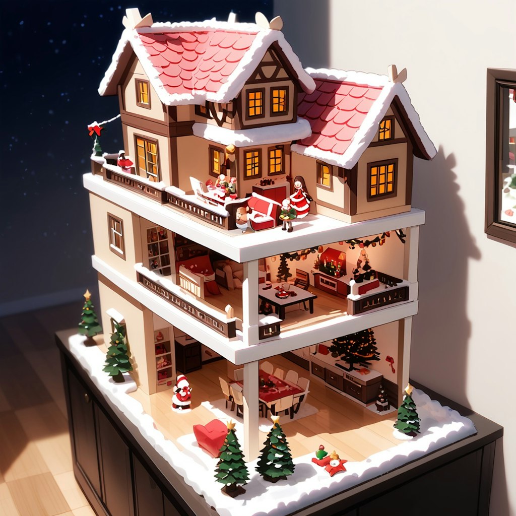 Xmas dollhouse