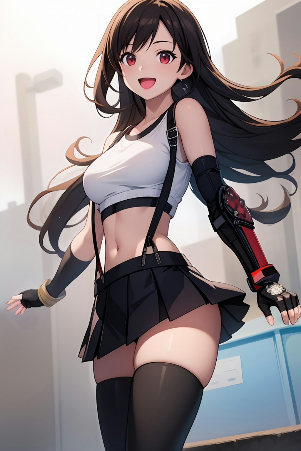 ティファちゃんにいろいろ着せてみた / Tifa in various outfits